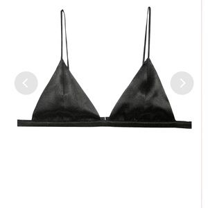Fleur Du Mal Luxe Silk Triangle Bra